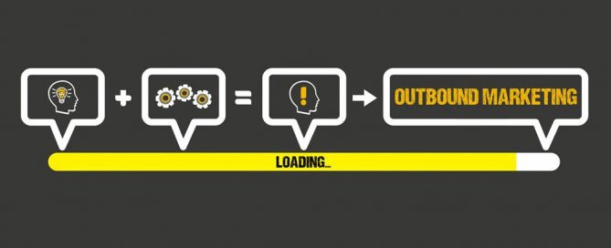 Loading bar showing attract and engage leading to delight in outbound marketing