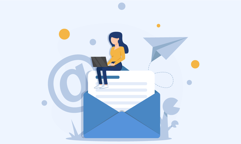 graphical illustration of an email